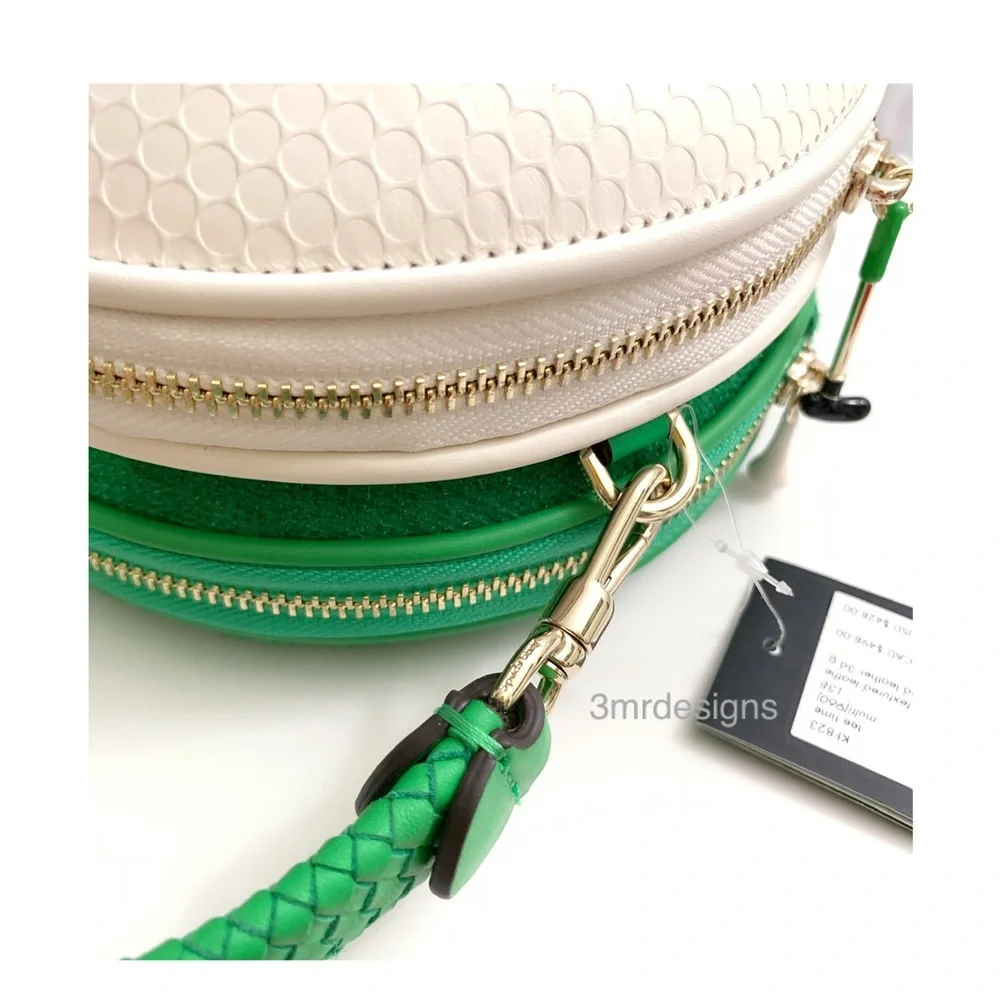 NWT Kate Spade ♠️ TEE TIME Textured Leather 3D Golf Ball Purse/Crossbody Bag - Picture 6 of 15